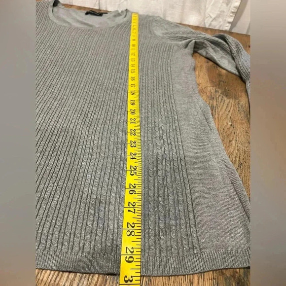 CLAIRE FRANCE Gray knit sweater size 2x - Picture 5 of 8